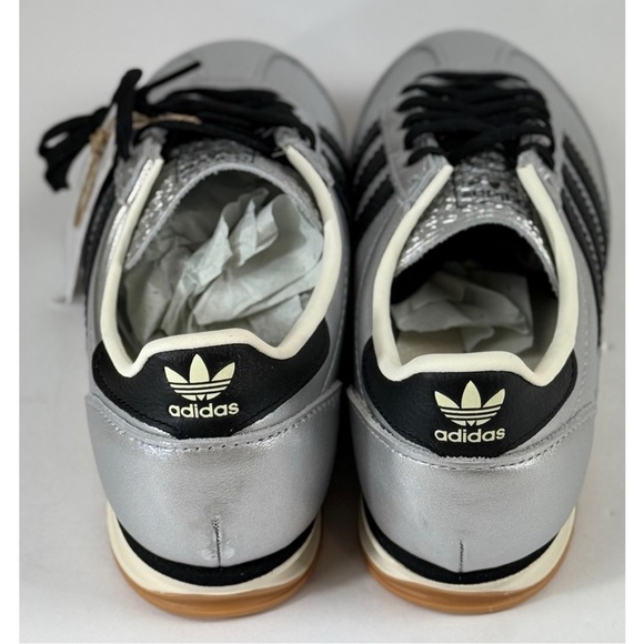 Adidas NWB SL 72 OG Unisex Sneakers Silver Metallic with Black, 8 Women / 7 Men - Picture 6 of 11